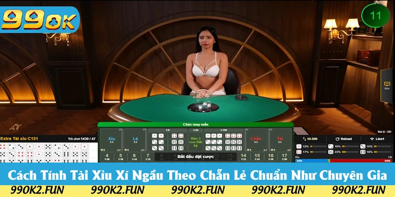 Cách tính tài xỉu xí ngầu theo chẵn lẻ