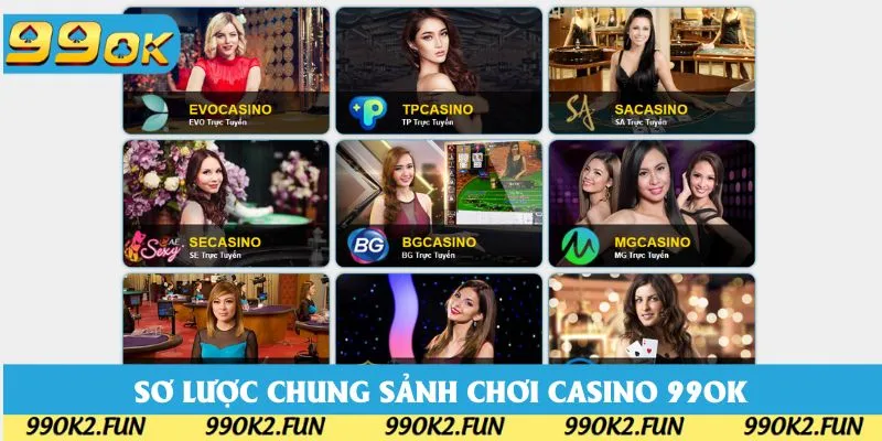 Sơ lược chung sức hấp dẫn về sảnh chơi Casino 99OK Sơ lược chung sức hấp dẫn về sảnh chơi Casino 99OK