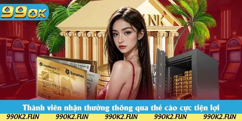 Thành viên nhận thưởng thông qua thẻ cào cực tiện lợi
